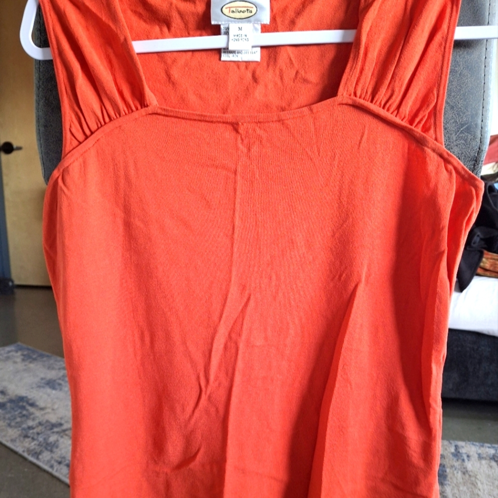 Talbots Women's Coral/Orange Top